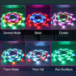 2.4G 리모컨 LED 심포니 마키 라이트 스트립, 길이:, 2m 28 LED, 3m 42 LED, 4m 56 LED, 5m 70 LED, 7.5m 105 LED, 10m 140 LED