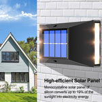 Outdoor Decorative Waterproof Solar Wall Light, Spec:, 6 LEDs White Light, 6 LEDs Warm Light