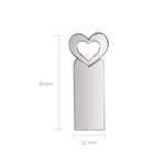 Zshqu2 하트 모양 USB 2.0 고속 금속 USB 플래시 드라이브, 4GB, 8GB, 16GB, 32GB, 64GB, 128GB