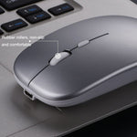 C7002 2400DPI 4키 컬러풀 발광 무선 마우스, 2.4G 화이트, 2.4G 로즈 골드, 2.4G 블랙, 2.4G 실버 그레이, 듀얼 모드 화이트, 듀얼 모드 블랙, 듀얼 모드 실버, 듀얼 모드 골드