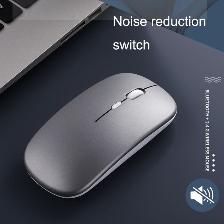 C7002 2400DPI 4키 컬러풀 발광 무선 마우스, 2.4G 화이트, 2.4G 로즈 골드, 2.4G 블랙, 2.4G 실버 그레이, 듀얼 모드 화이트, 듀얼 모드 블랙, 듀얼 모드 실버, 듀얼 모드 골드