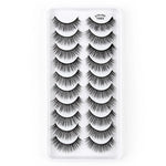10쌍 3D 캣 아이 인조 속눈썹 자연스럽게 두껍고 풍성한 속눈썹, Y600, Y601, Y602, Y603, Y604, Y605, Y606, Y607, Y608, Y609