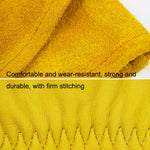 1켤레 JJ-GD305 정품 가죽 찔림 방지 절단 방지 정원 장갑, 사이즈:, S, M, L, XL