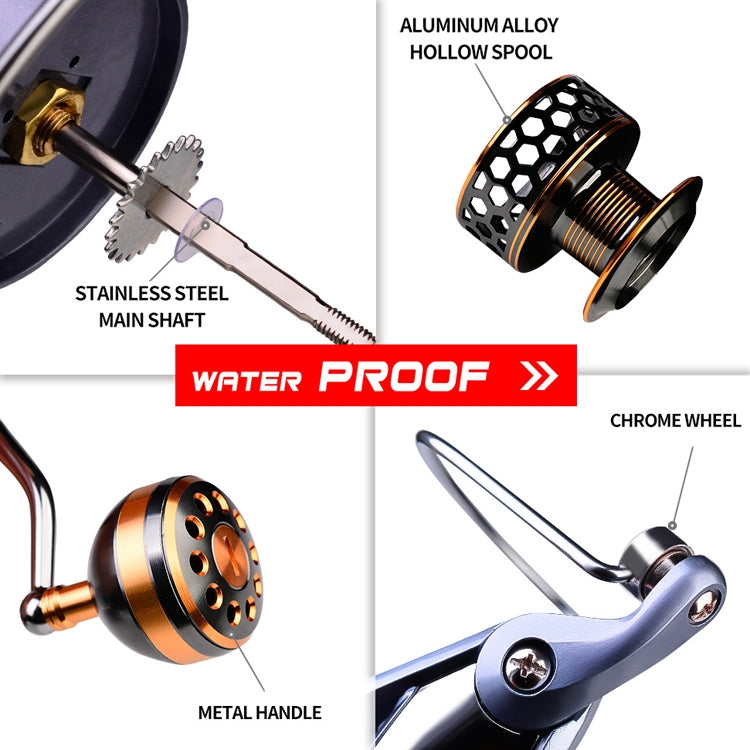 PROBEROS 금속 와이어 컵 낚시 릴 스피닝 릴, 모델:, DR2000, DR3000, DR4000, DR5000, DR6000, DR7000