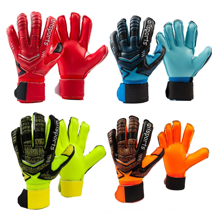 Ailsports ST5511 1켤레 골키퍼 두꺼운 라텍스 손가락 보호 장갑, 5, 6, 7, 8, 9, 10, 11