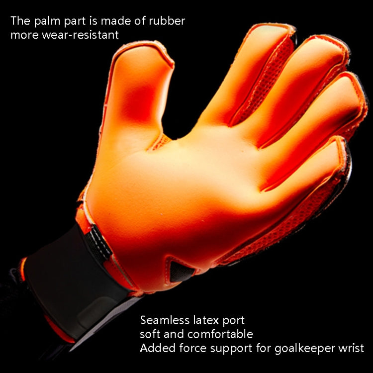 Ailsports ST5511 1켤레 골키퍼 두꺼운 라텍스 손가락 보호 장갑, 5, 6, 7, 8, 9, 10, 11