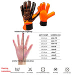 Ailsports ST5511 1켤레 골키퍼 두꺼운 라텍스 손가락 보호 장갑, 5, 6, 7, 8, 9, 10, 11