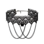 Fringe Lace Gothic Lolita Vintage Necklace,Style:, 1532 Red, 1535, 1555, 1556, 1557