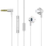 TS6800 3.5mm 금속 엘보 노이즈 캔슬링 유선 게임 이어폰, 레드, 그린, 블랙, 실버 그레이