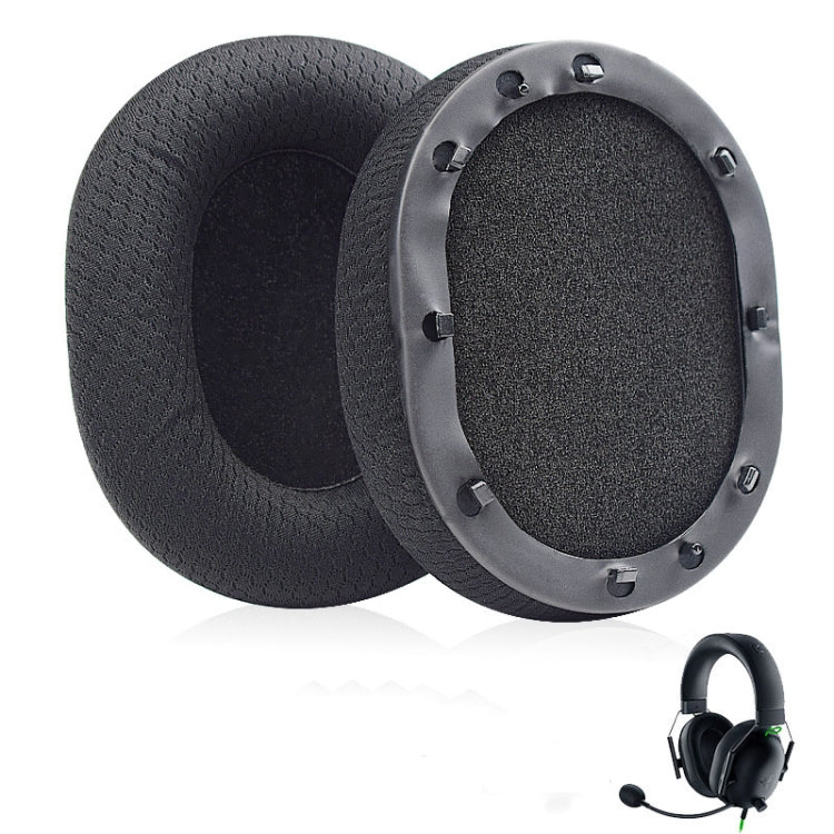 Razer BlackShark V2 X / V2 USB 헤드셋용 1쌍 이어패드, 색상: 블랙 젤, 블랙 메시, 블랙 젤, 블랙+그린 메시