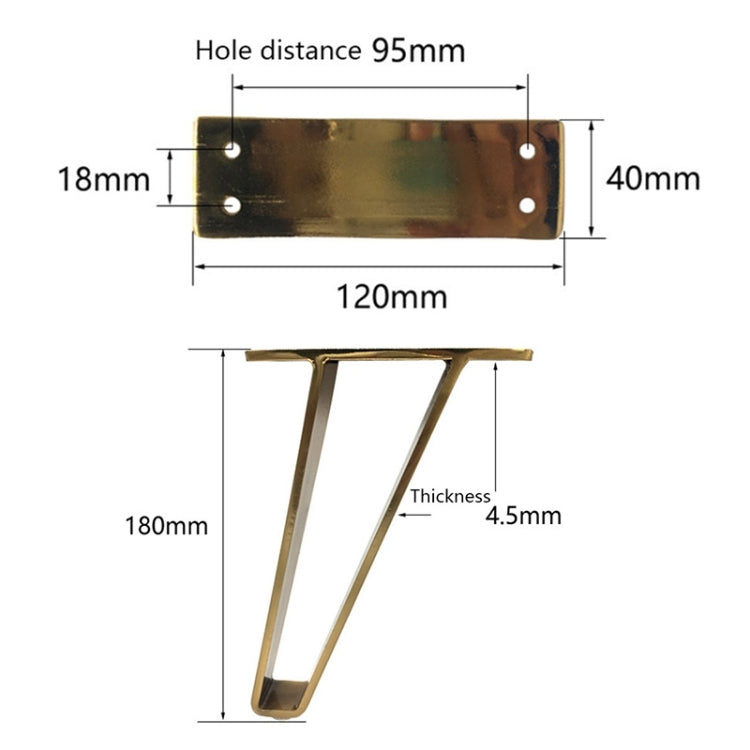 LH-GB0001 두꺼워진 하중 지지 소파 TV 캐비닛 지지 다리, 높이:, 15cm, 18cm