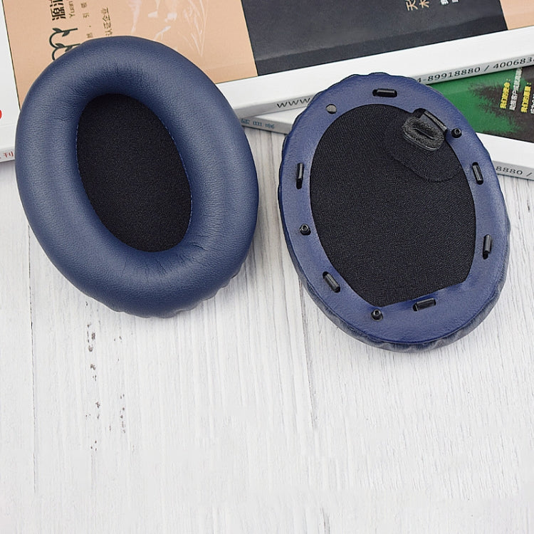 Sony WH-1000XM4용 2개 PU 가죽 이어패드, WH-1000XM4(블랙+버클), WH-1000XM4(블루+버클)