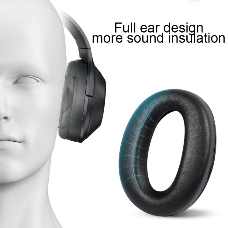 Sony WH-1000XM4용 2개 PU 가죽 이어패드, WH-1000XM4(블랙+버클), WH-1000XM4(블루+버클)