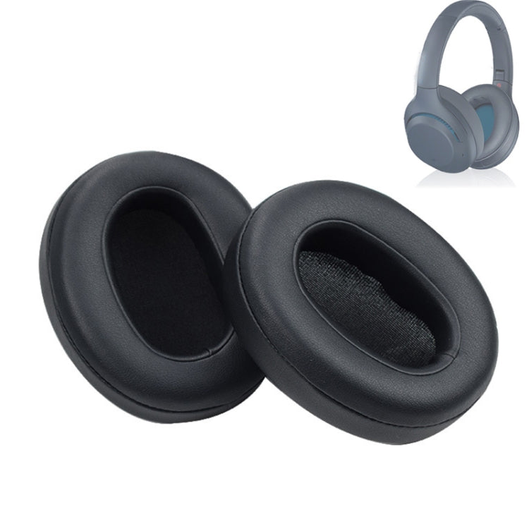 SONY WH-XB900N 헤드셋용 2개 스펀지 이어패드, 프로틴 스킨-그레이, 오리지널-블루, SONY WH-XB900N용 (프로틴 블랙)