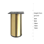 LH-OU050 두꺼운 스테인리스 가구 지지 다리, 높이: 5cm, 8cm, 10cm, 12cm, 15cm