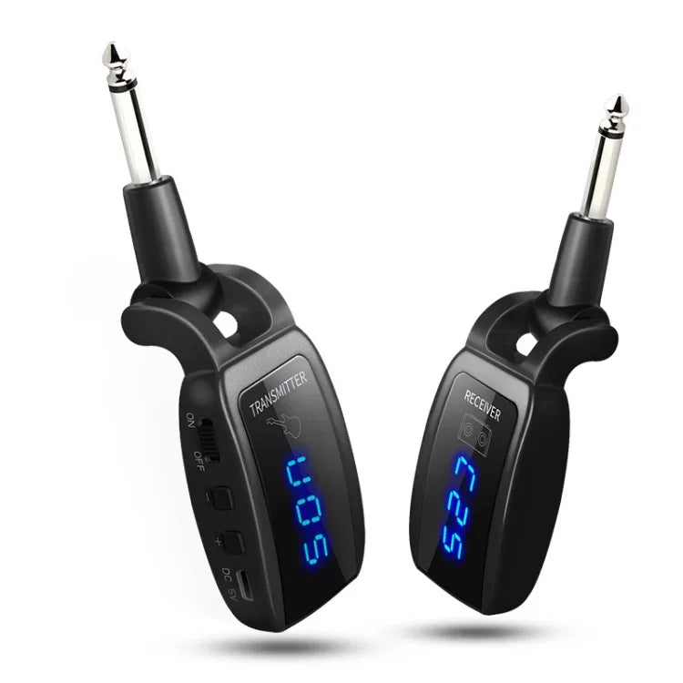 U12DX 6.35mm 잭 무선 기타 송수신기 충전 어댑터, U12DX 레드, U12DX 블랙