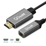 QGeeM QG-HD02 HDMI 단일 to 미니 DP 변환기