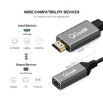QGeeM QG-HD02 HDMI 단일 to 미니 DP 변환기