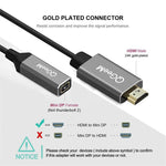 QGeeM QG-HD02 HDMI 단일 to 미니 DP 변환기