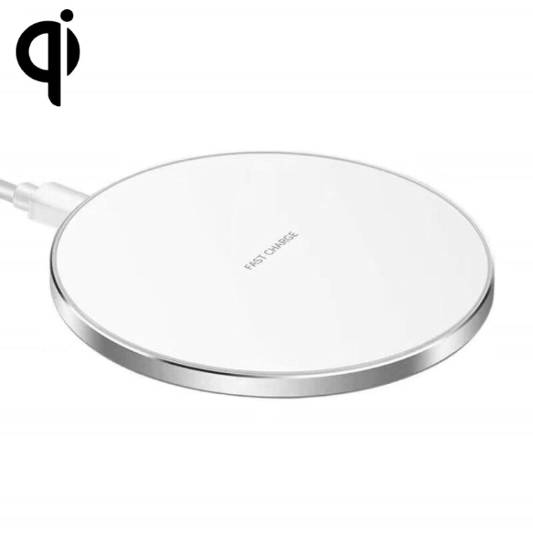 15W 금속 원형 무선 충전기 스마트 고속 충전, 블랙 + 블랙 표면, 실버 + 화이트 표면, 레드 + 블랙 표면, 골드 + 화이트 표면, 미러 블랙, 미러 화이트