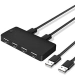 USB 2.0 다기능 2 입력 4 출력 허브