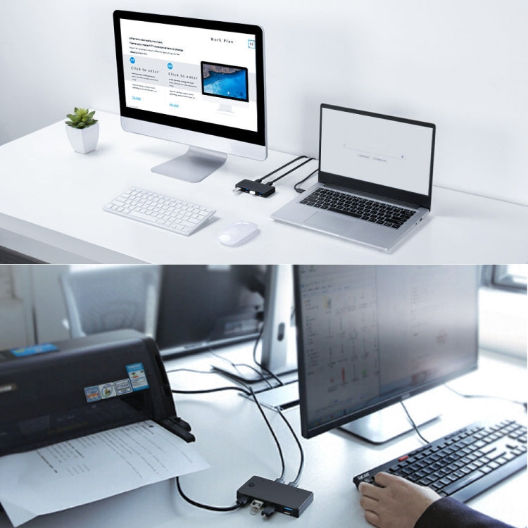 USB 2.0 다기능 2 입력 4 출력 허브