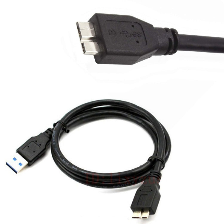 USB 3.0 남성 to 마이크로 USB HDD 데이터 케이블 외장 모바일 HDD용, 케이블 길이: 1.8m