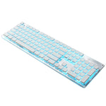 LANGTU L1 104키 USB 가정용 사무용 필름 발광 유선 키보드, 케이블 길이:1.6m, L1 오렌지 라이트 블랙, L1 아이스 블루 라이트 실버 화이트, L1 아이스 블루 라이트 블랙, L1 화이트 라이트 핑크