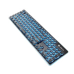 LANGTU L1 104키 USB 가정용 사무용 필름 발광 유선 키보드, 케이블 길이:1.6m, L1 오렌지 라이트 블랙, L1 아이스 블루 라이트 실버 화이트, L1 아이스 블루 라이트 블랙, L1 화이트 라이트 핑크