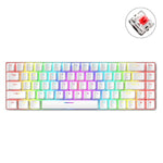 ZIYOU LANG T8 68키 RGB 발광 게이밍 기계식 키보드, 케이블 길이:1.6m, T8 블랙 그린 축, T8 블랙 티 축, T8 화이트 그린 축, T8 화이트 레드 축, T8 블루 그린 축, T8 핑크 그린 축