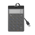 Sunreed SKB886S 19키 유선 키패드 디지털 USB 인터페이스 포함, 케이블 길이: 1.5m, 유선 화이트, 유선 블랙