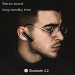 싱글 이어 4.2 블루투스 헤드셋 스테레오 HIFI 스포츠 무선 블루투스 헤드셋, A1 블랙, A1 화이트, A2 블랙, A2 화이트