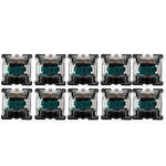 10개입 Gateron G 축 블랙 바닥 투명 축 커버 축 스위치, 스타일:, G3 풋 (블랙 축), G3 풋 (레드 축), G3 풋 (티 축), G3 풋 (블루 축), G3 풋 (화이트 축), G3 풋 (그린 축), G3 풋 (옐로우 축)
