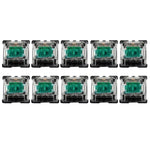 10개입 Gateron G 축 블랙 바닥 투명 축 커버 축 스위치, 스타일:, G3 풋 (블랙 축), G3 풋 (레드 축), G3 풋 (티 축), G3 풋 (블루 축), G3 풋 (화이트 축), G3 풋 (그린 축), G3 풋 (옐로우 축)