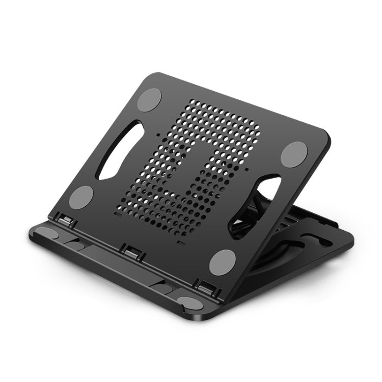 Foldable Laptop Desktop Heightening Cooling Bracket, Black, White, Pink
