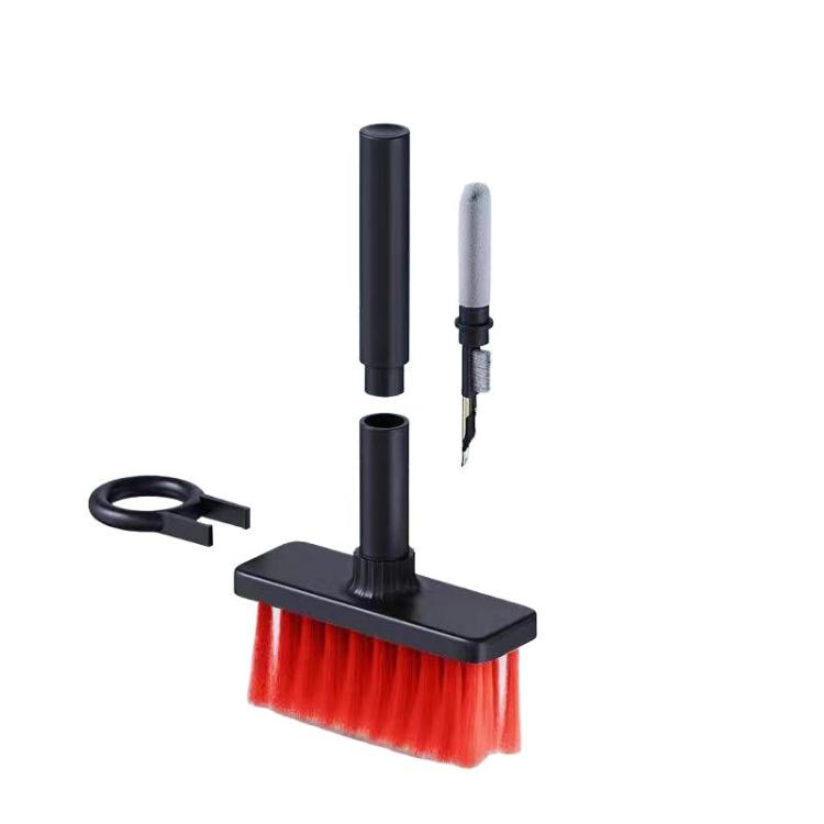 5-in-1 이어버드 클리닝 펜 + 키보드 클리닝 브러시 + 키캡 풀러 2개 세트, 화이트, 레드 화이트, 레드 블랙