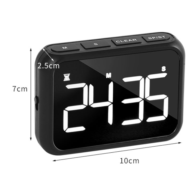 충전식 대형 화면 LCD 전자 타이밍 알림 알람 시계 주방 베이킹 타이머, 베이킹 타이머