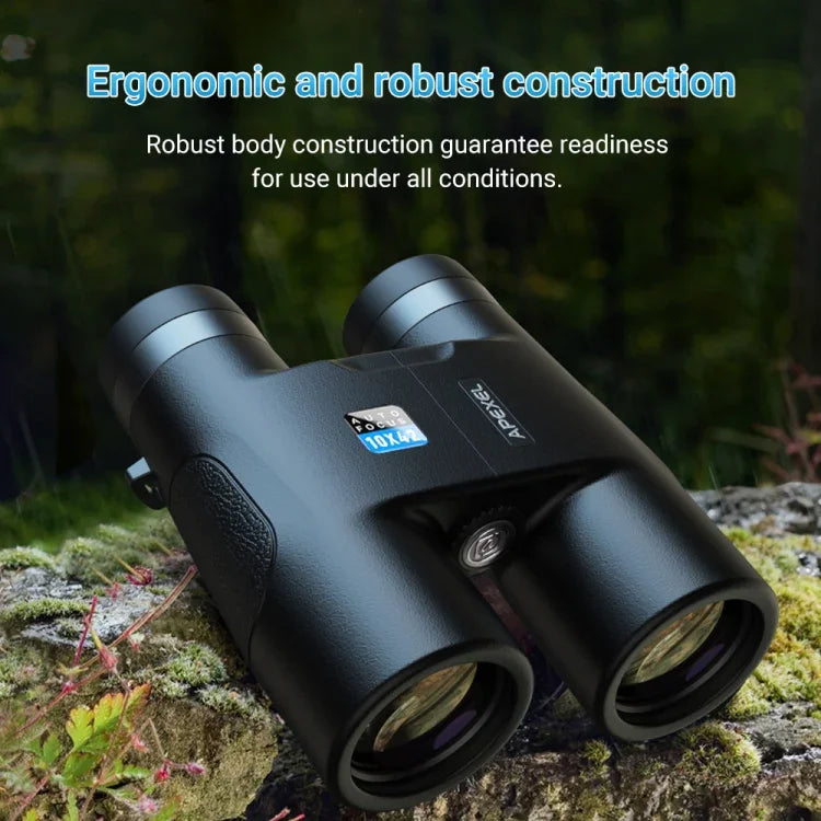 APEXEL 10x42 고정 초점 쌍안경 자동 초점 망원경, APL-RB10X42A