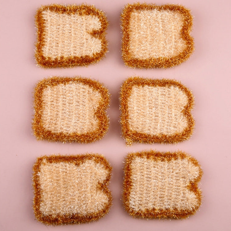 Bread Dish Towel Acrylic Polyester Dish Cloth, 6 PCS / Bag