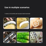 4 In 1 Stainless Steel Pineapple Knife Fruit Knife Sugar Cane Peeler, Pineapple Knife