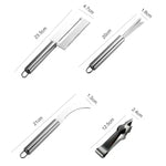 4 In 1 Stainless Steel Pineapple Knife Fruit Knife Sugar Cane Peeler, Pineapple Knife
