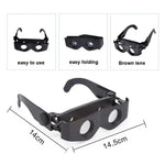 Fishing Binoculars HD Outdoor Magnifier Binoculars, 3X Only Telescope, 3X Telescope + Glasses Case