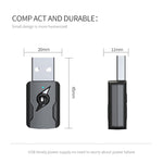 5.0 블루투스 송신기 AUX 수신기 USB 이중 출력 컴퓨터 오디오 어댑터, M136