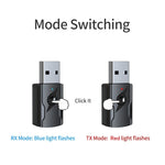 5.0 블루투스 송신기 AUX 수신기 USB 이중 출력 컴퓨터 오디오 어댑터, M136