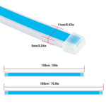 Car LED Streamer Decorative Hood Atmosphere Lights, Style:, Monochrome White Light, Monochrome Yellow Light, Monochrome Ice Blue Light, Monochrome Blue Light, Monochrome Red Light, Monochrome Pink Purple Light, Monochrome Green Light, APP Colorful Ligh...