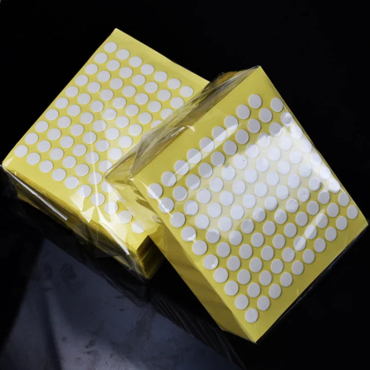 원형 투명 양면 접착 테이프 방수 자국 없는 아크릴 접착제, 50개/시트 25x0.5mm