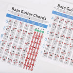 Copper Paper Guitar Chord Fingering Exercise Chart, Small, Large