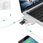USB-C to HDMI 분배기 도킹 스테이션 카드 리더기, 사양: 5 in 1 그레이, 5 in 1 실버, 6 in 1 그레이, 6 in 1 실버