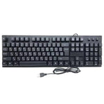 108키 컴퓨터 USB 유선 키보드, 케이블 길이: 1.5m, 아랍어 단일, 러시아어, 프랑스어, 스페인어