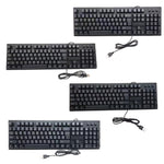 108키 컴퓨터 USB 유선 키보드, 케이블 길이: 1.5m, 아랍어 단일, 러시아어, 프랑스어, 스페인어